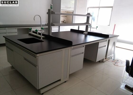 Modular Structure Chemical Lab Furniture MDF / Fireproof Board Materials supplier