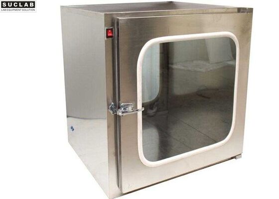 Compact Design Stainless Steel Pass Box With 8mm Tempered Glass Door supplier