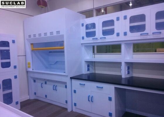 Wall Cabinet Combined Medical Laboratory Furniture , Laboratory Island Bench Floor Mounted supplier