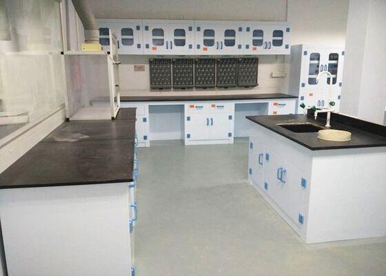 Corrosion Resistant PP Structure Chemical Laboratory Furniture With Phenolic Resin Countertop supplier