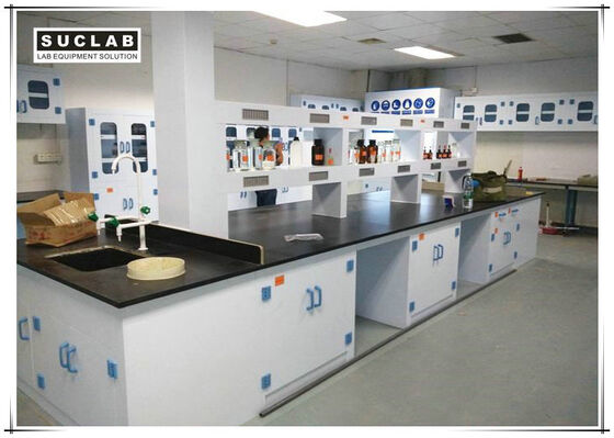 PP Chemical Lab Furniture With Two Layers Reagent Rack In Laboratory supplier