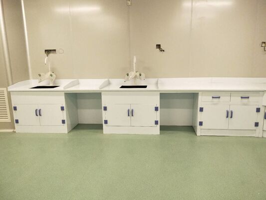 Acid And Alkali Resistant Chemical Lab Furniture PP Countertop With Base Cabinet supplier