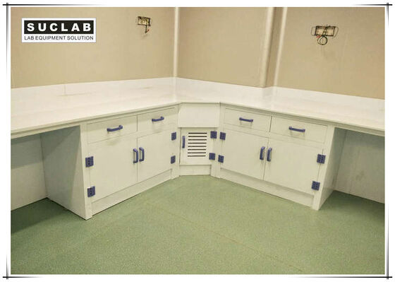 Acid And Alkali Resistant PP Laboratory Casework With Corner Cabinet supplier