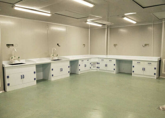 Acid And Alkali Resistant PP Laboratory Casework With Corner Cabinet supplier