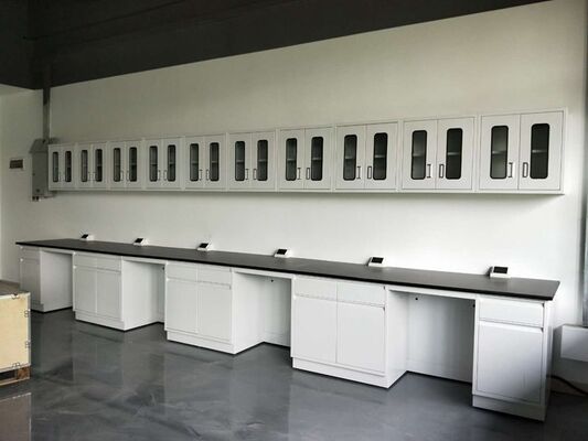 Chemical Resistant Countertops Steel Laboratory Wall Bench For Laboratory Usage supplier