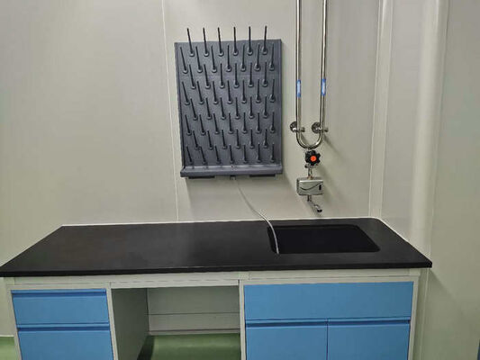 Corrosion Resistant Worktops C-Frame Struction Lab Bench Furniture With PP Sink supplier