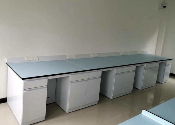 Epoxy Resin Countertops Lab Workbench Furniture For College Science Laboratory supplier