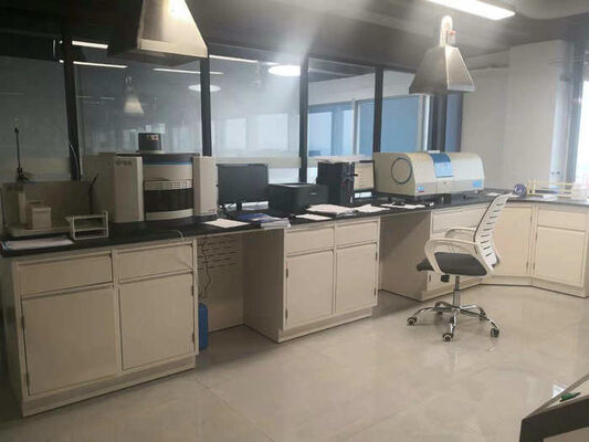 1.0mm thickness Cold Rolled Steel Laboratory Workbench With Storage Cabinet supplier